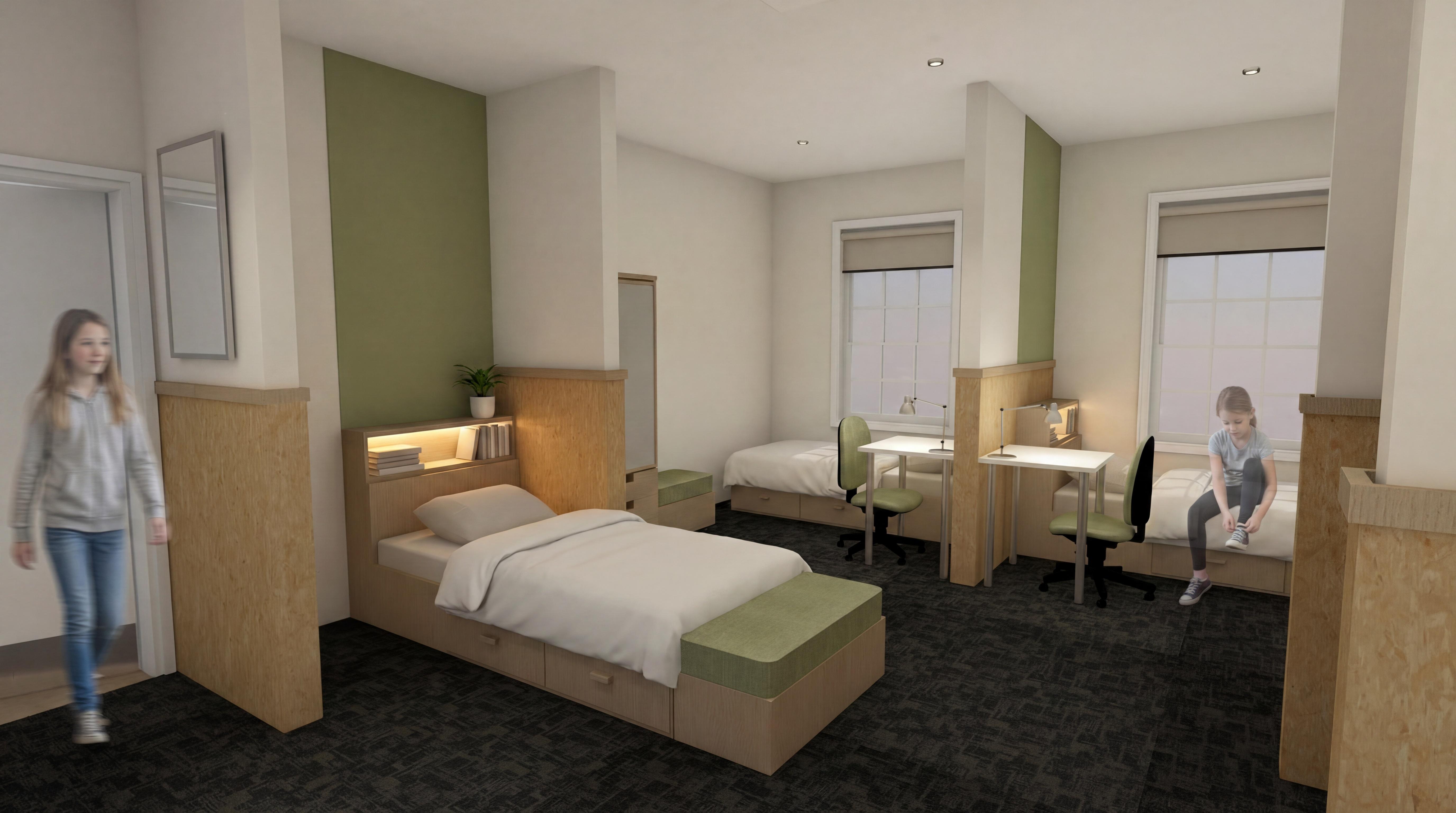 Rangi Ruru Moerangi House Fitout First Floor Perspective Final