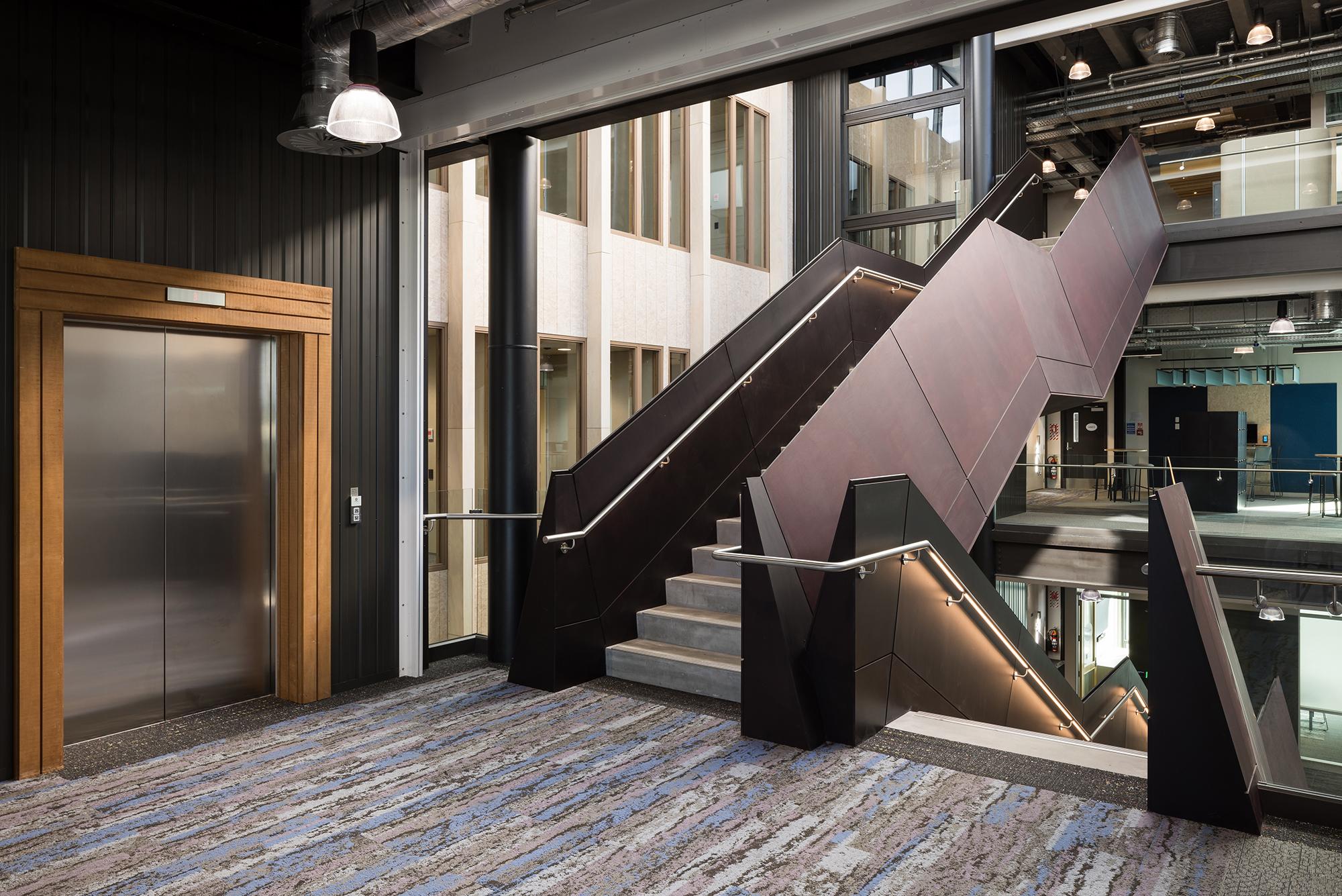 Te Iwitahi Whangarei Civic Centre Atrium Stair Mark Scowen Photography 5 3x2 v2